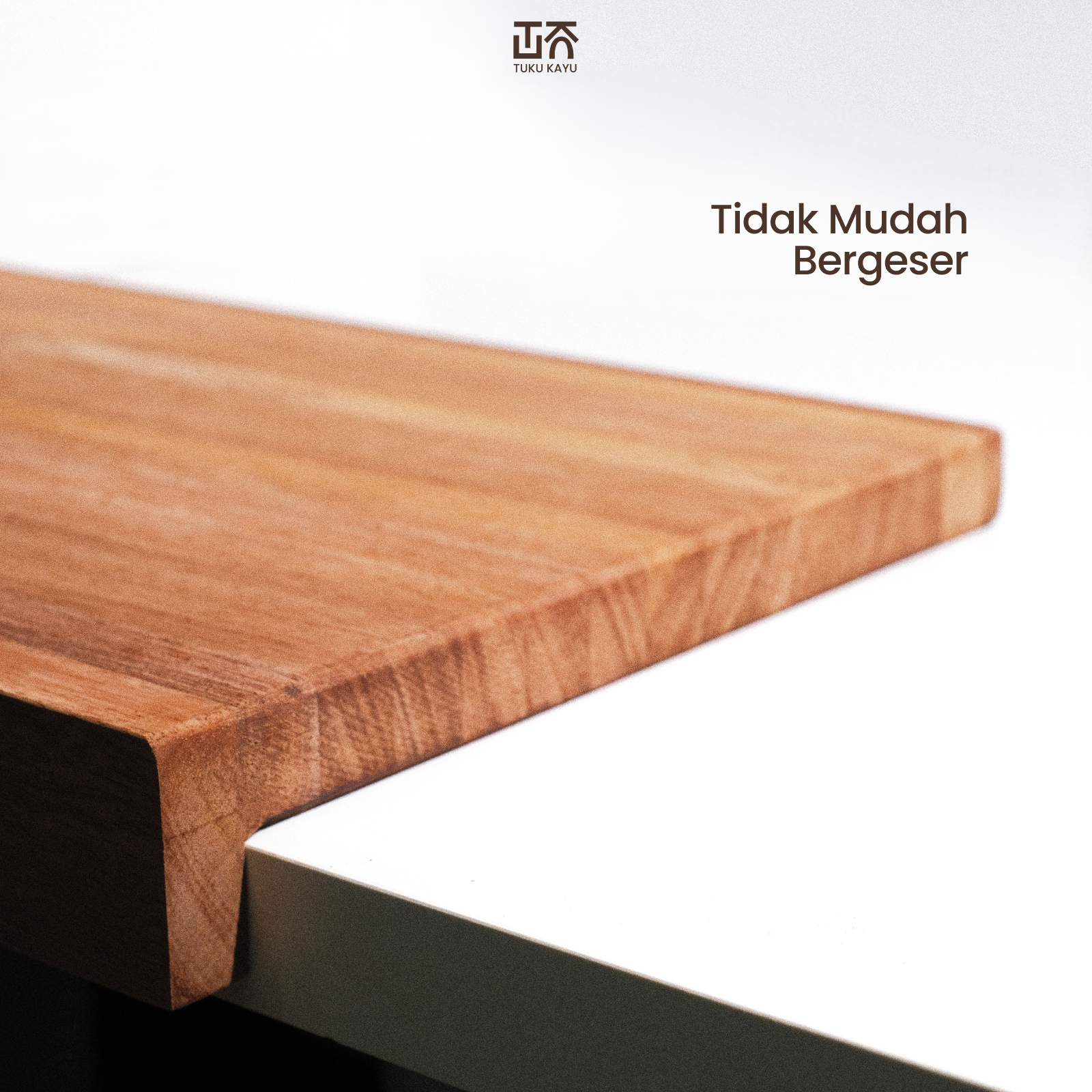 talenan kayu mahoni solid karo board minimalis lubang gantung cutting board premium food grade tukukayu