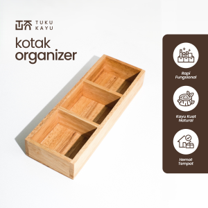 rak mini kayu 3 ruang