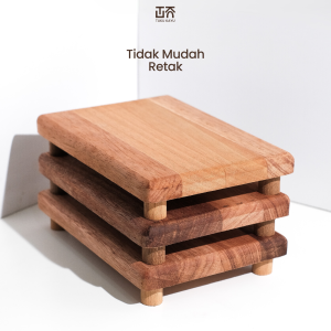 tukukayu – talenan kayu mini kaki – alas potong sayur buah daging, food safe