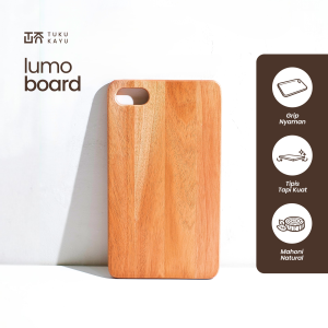 talenan kayu mahoni solid | lumo board ergonomis tebal premium food grade cutting board tukukayu